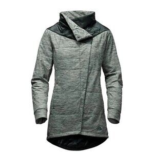 The North Face Women’s Coat Jacket Long Pseudio Cowlneck Full Zip Green XS